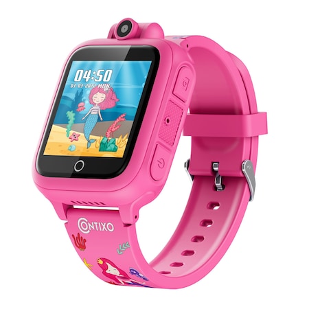 Contixo KW1 Smart Watch for Kids with Educational Games, HD Touch Screen, Camera & MP3 Music Player, Pink KW1-Pink